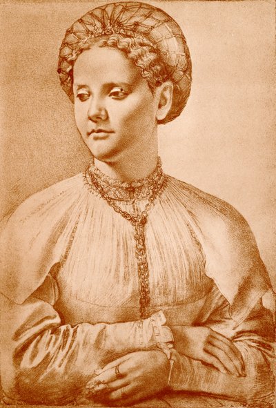 Kvinneportrett av Francesco di Cristofano Franciabigio