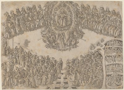 Den siste dommen av Francesco di Lorenzo Rosselli after Fra Angelico