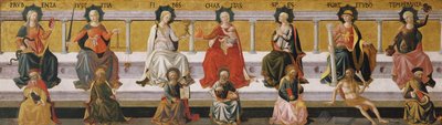 De syv dyder, ca. 1450 av Francesco di Stefano Pesellino