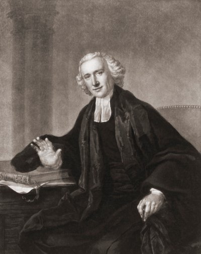 William Romaine. Portrett. (skrive ut) av Francis (after) Cotes