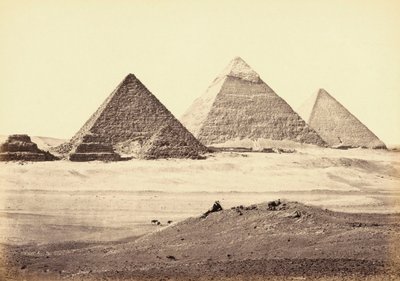 Giza-pyramidekomplekset, Egypt av Francis (after) Frith