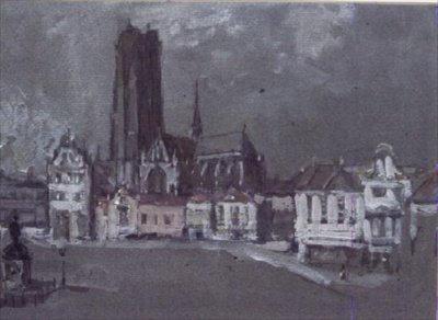 Malin (wc på papir) av Francis Abel William Taylor Armstrong