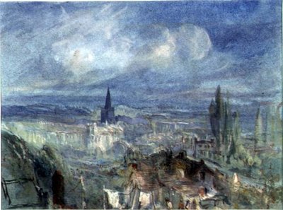 Utsikt over byen Bridgewater, Somerset av Francis Abel William Taylor Armstrong