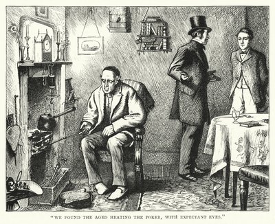 Illustrasjon for store forventninger av Charles Dickens (gravering) av Francis Arthur Fraser