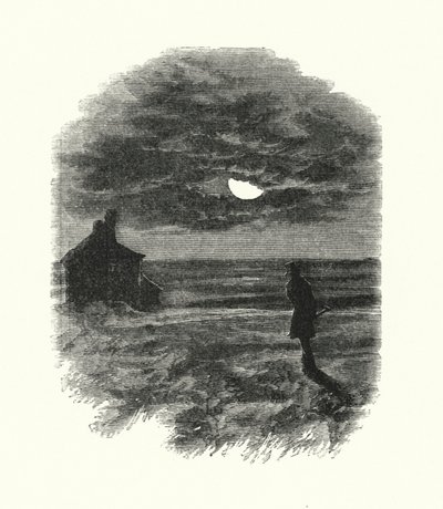 Illustrasjon for store forventninger av Charles Dickens (gravering) av Francis Arthur Fraser
