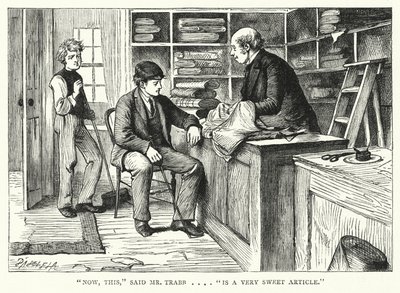Illustrasjon for store forventninger av Charles Dickens (gravering) av Francis Arthur Fraser
