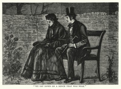 Illustrasjon for store forventninger av Charles Dickens (gravering) av Francis Arthur Fraser