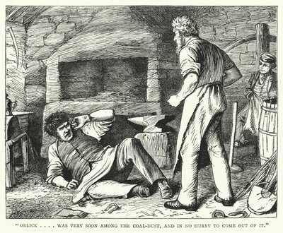 Illustrasjon for store forventninger av Charles Dickens (gravering) av Francis Arthur Fraser