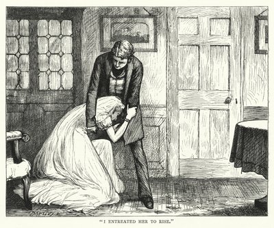 Illustrasjon for store forventninger av Charles Dickens (gravering) av Francis Arthur Fraser