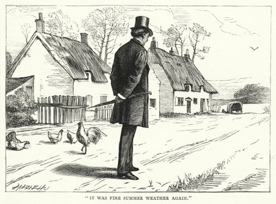 Illustrasjon for store forventninger av Charles Dickens (gravering) av Francis Arthur Fraser