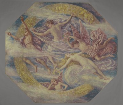 Diana og hennes ledsagere blant konstellasjonene, ca. 1894 av Francis Augustus Lathrop
