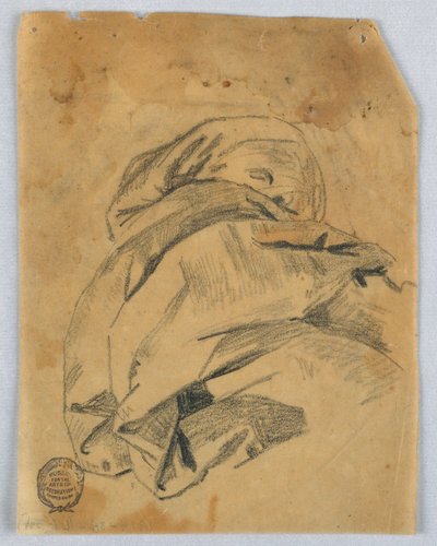 Draperistudie av Francis Augustus Lathrop