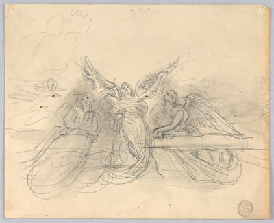 Gruppe av engler av Francis Augustus Lathrop