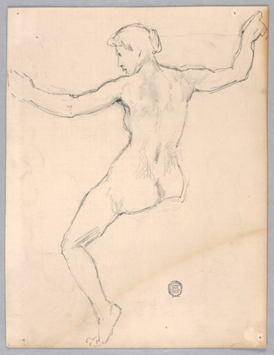 Skisse for "Natt" av Francis Augustus Lathrop