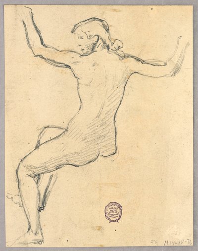Skisse for "Natt" av Francis Augustus Lathrop