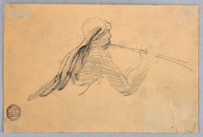 Skisse for en engel av Francis Augustus Lathrop
