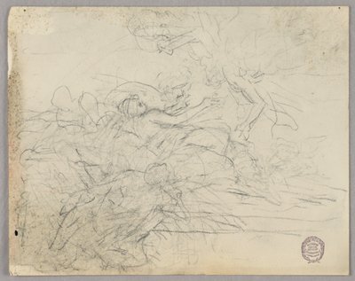 Skisse av figurgruppe for Ascension av Francis Augustus Lathrop