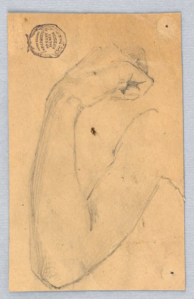 Skisse av høyre arm av Francis Augustus Lathrop
