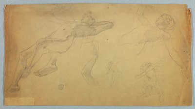 Skisser av nakenfigurer av Francis Augustus Lathrop