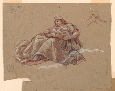Studie for «Charity», St. Bartholomew's Church, New York, NY av Francis Augustus Lathrop