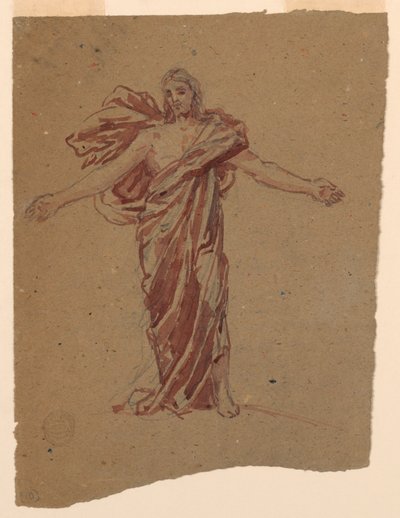 Study for Christ, Chancel of St. Bartholomew, New York av Francis Augustus Lathrop