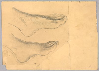 Studie for "Diana og hennes ledsagere blant konstellasjonene" av Francis Augustus Lathrop