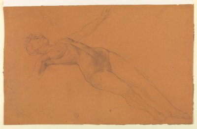 Studie for "Diana og hennes ledsagere blant konstellasjonene" av Francis Augustus Lathrop