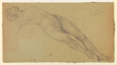 Studie for "Diana og hennes ledsagere blant konstellasjonene" av Francis Augustus Lathrop