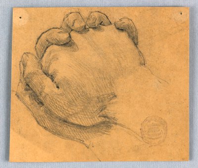 Studie av knepne hender av Francis Augustus Lathrop