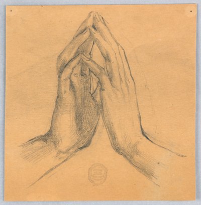 Studie av hender av Francis Augustus Lathrop
