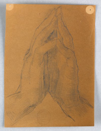 Studie av hender av Francis Augustus Lathrop
