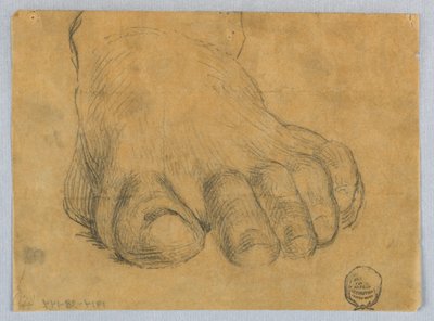 Studie av venstre fot av Francis Augustus Lathrop