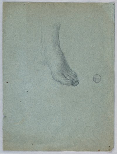 Studie av venstre fot av Francis Augustus Lathrop