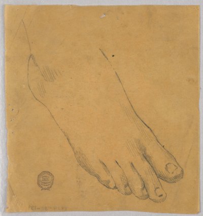 Studie av en høyre fot av Francis Augustus Lathrop