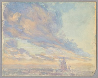 Studie av skyer, Roma, Italia av Francis Augustus Lathrop