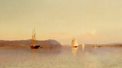 Sen ettermiddag, Haverstraw Bay av Francis Augustus Silva