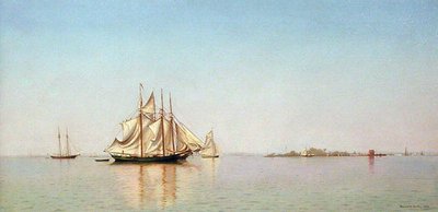 Utenfor City Island, New York av Francis Augustus Silva