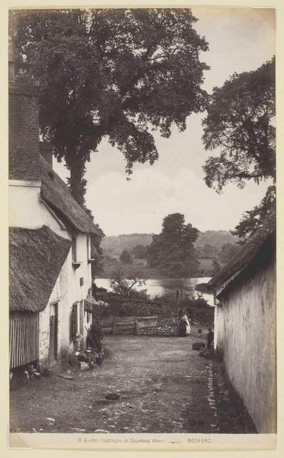 31 Exeter, hytter ved grevinne Weir av Francis Bedford