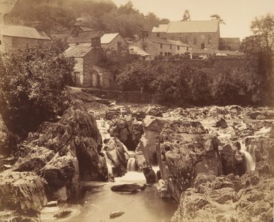 Ved Pont y pair, Bettws-y-Coed, Nord-Wales, 1856. av Francis Bedford