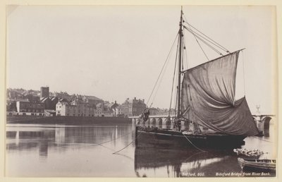 Bideford-broen fra elvebredden av Francis Bedford