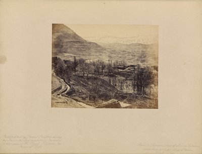 Libanon - Utsikt over Libanonfjellet, tatt ovenfra landsbyen Ehden av Francis Bedford