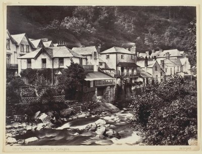 Lynmouth, Riverside Cottages, 186094. av Francis Bedford