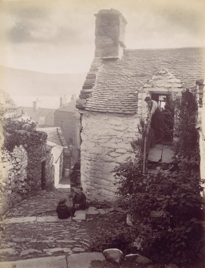Old Barmouth, 1870-tallet. av Francis Bedford