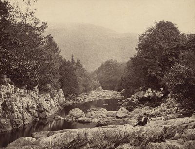 På Llugwy, ved Miner#39;s Bridge, Betws-y-Coed, 1860 (bilde) av Francis Bedford