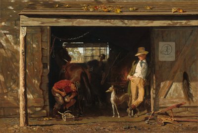 Fritid og arbeid, 1858. av Francis Blackwell Mayer