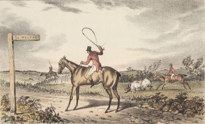 [Revejakt] Sett med tolv "Turner's / Illustrations / to Nimrod / on the Condition / of Hunters," som supplement til CJ Apperleys utgave av 1834. av Francis Calcraft Turner