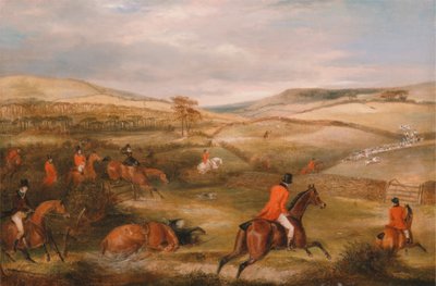The Berkeley Hunt, 1842: The Chase av Francis Calcraft Turner