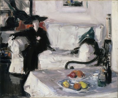 Interiør med figur av Francis Campbell Boileau Cadell