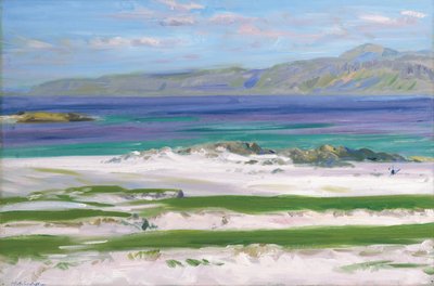 Iona Sound og Ben More (olje på lerret) av Francis Campbell Boileau Cadell