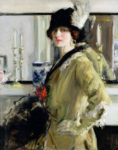 Den svarte hatten av Francis Campbell Boileau Cadell